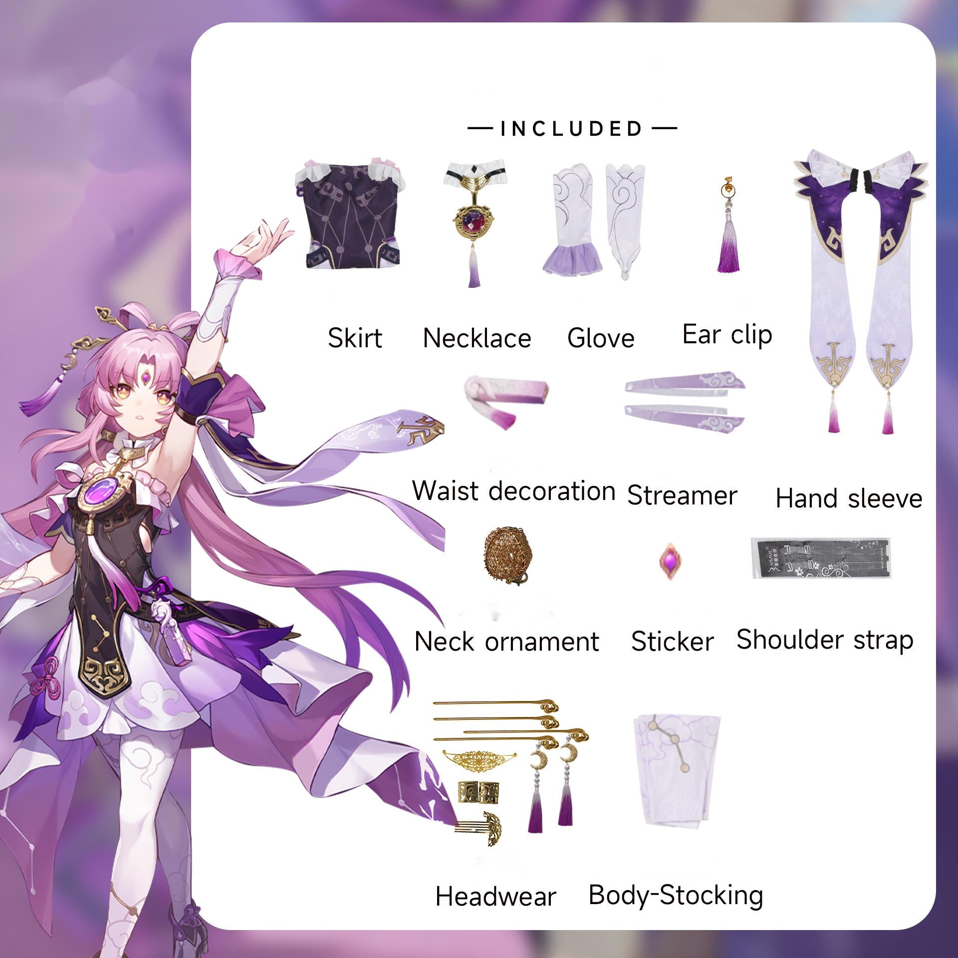 Honkai: Star Rail Costume Fu Xuan Cosplay Costume