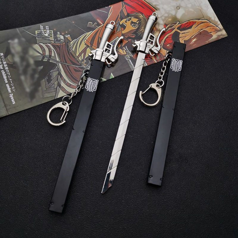 Attack on Titan Blade Keychain - Levi Eren Mikasa | 進撃の巨人 Props