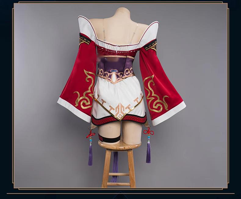 Ahri Real Classic Nine-Tailed Fox Ahri Cosplay Costume - Elegant Mage Character ...