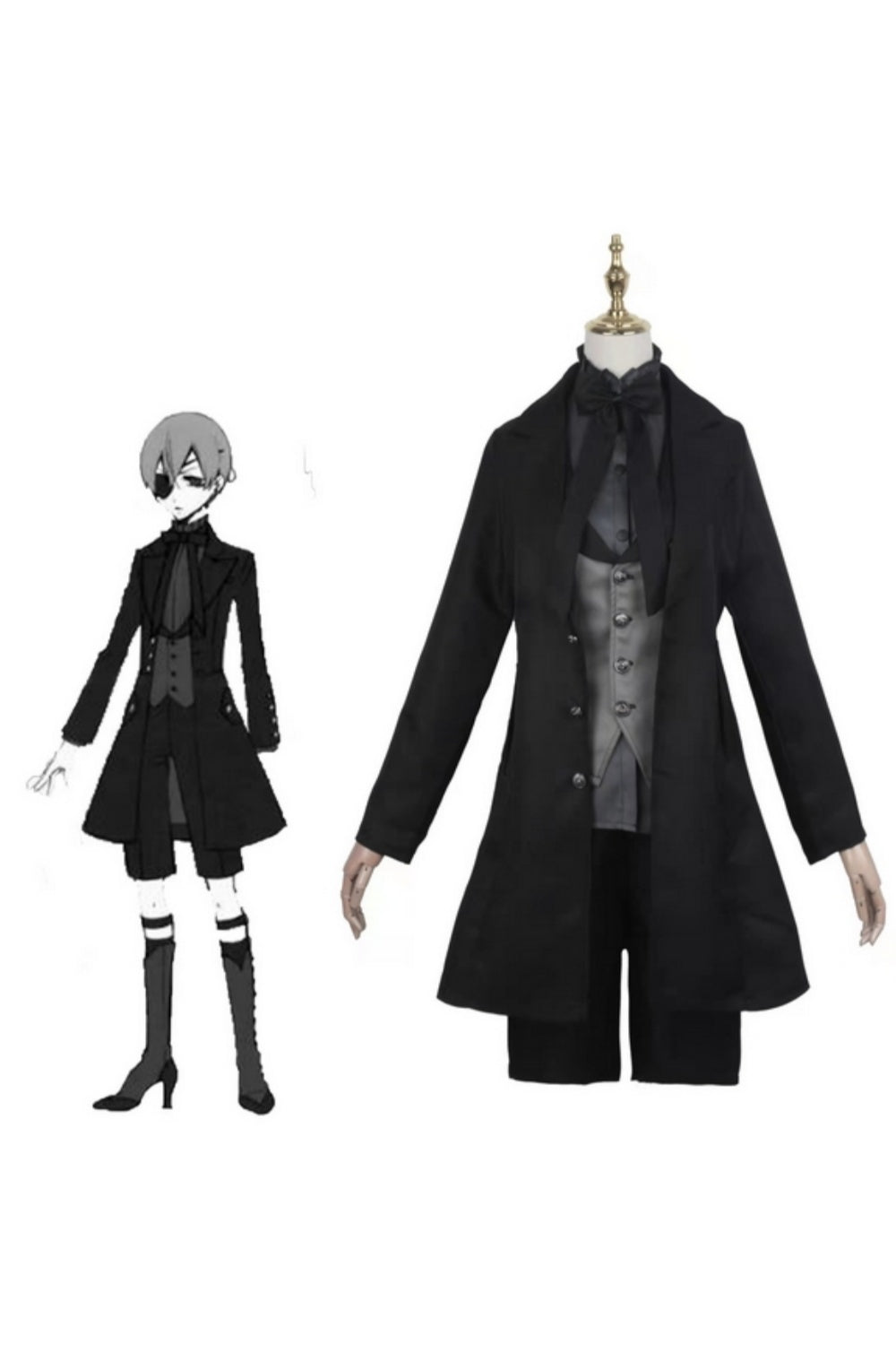 Black Butler Cosplay Costume 黒執事 Ciel Phantomhive Costume シエル·ファントムハイヴ Cosplay