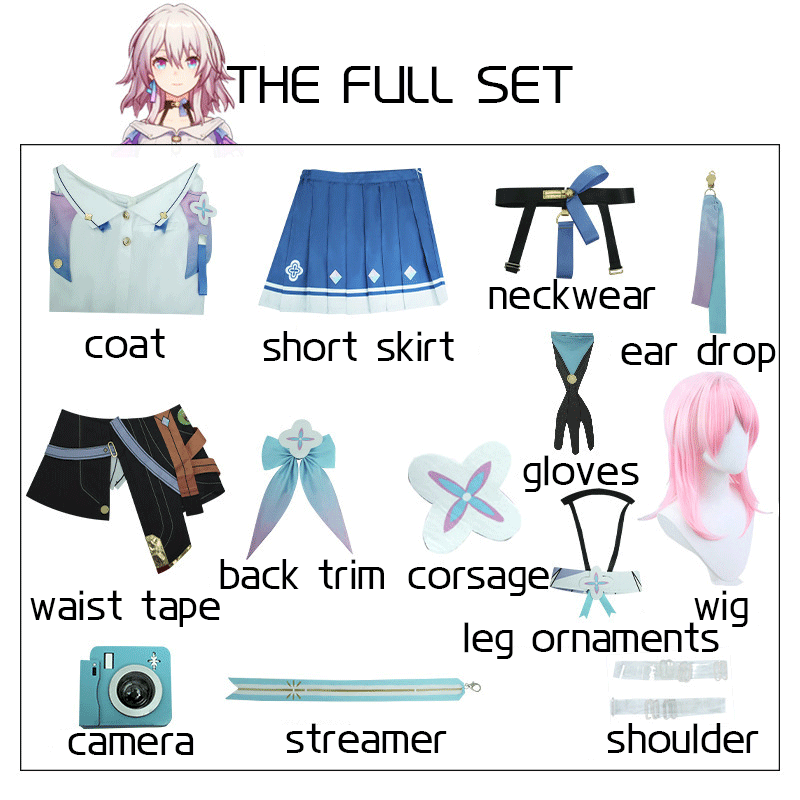 Honkai: Star Rail Costume March 7th Cosplay Costume