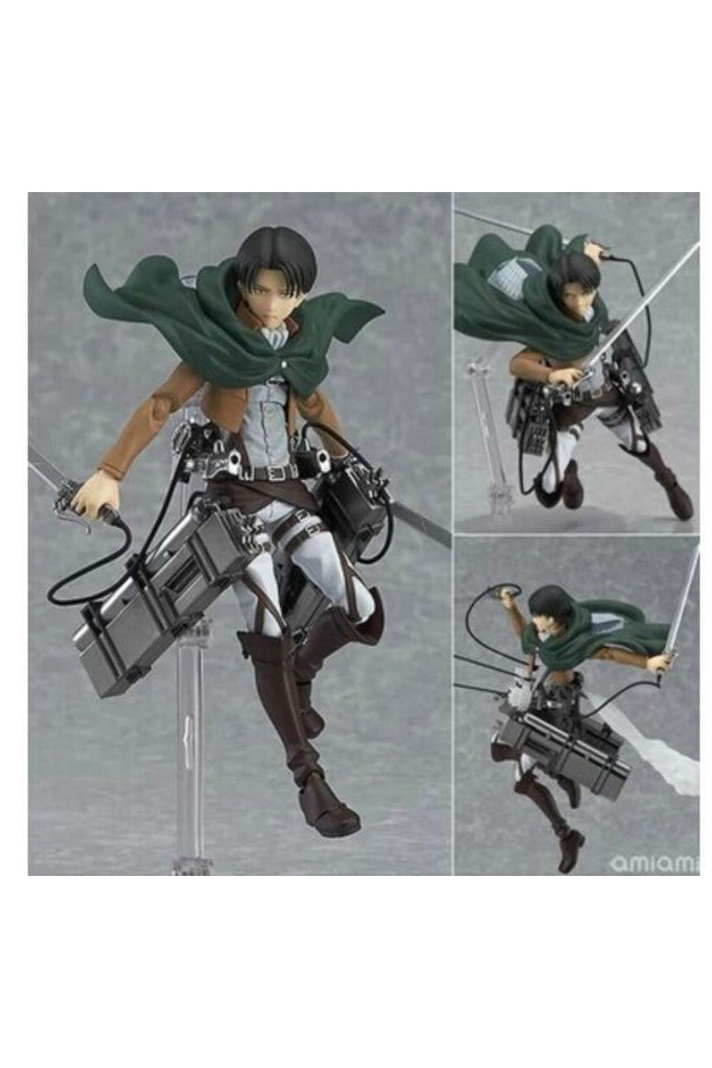 Attack on Titan  進撃の巨人 Levi and Eren and Mikasa Action Figures