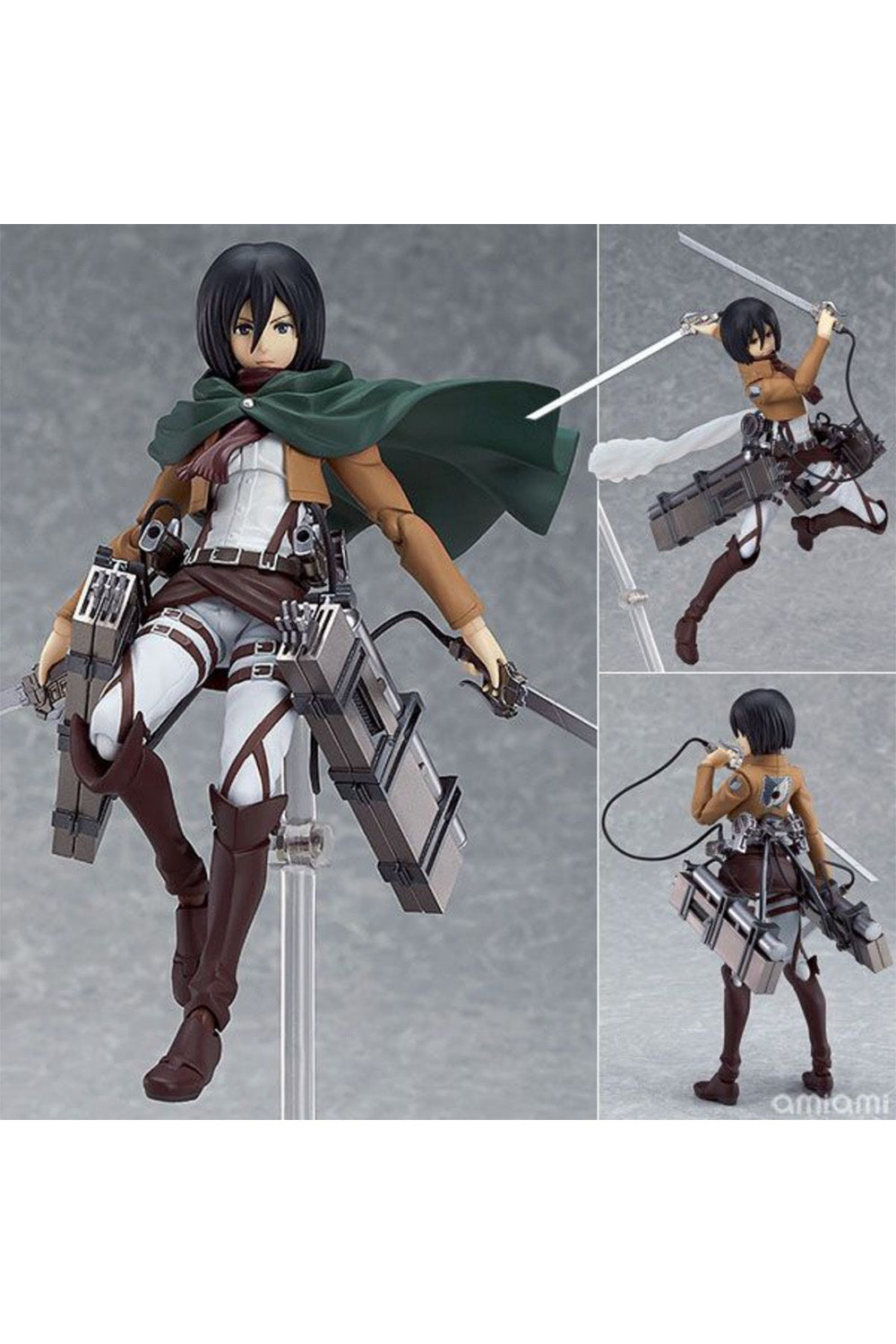 Attack on Titan  進撃の巨人 Levi and Eren and Mikasa Action Figures