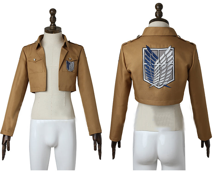 Attack on Titan Cosplay Costume 進撃の巨人 Cuerpo de encuesta Eren Costume 調査兵団エレン·イェーガー Cosplay